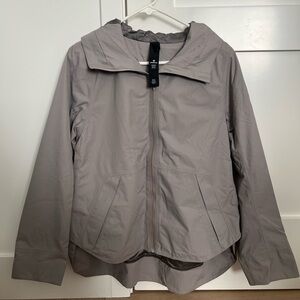 Lululemon Everyday Getaway Rain Jacket Dark Chrome Sz 6